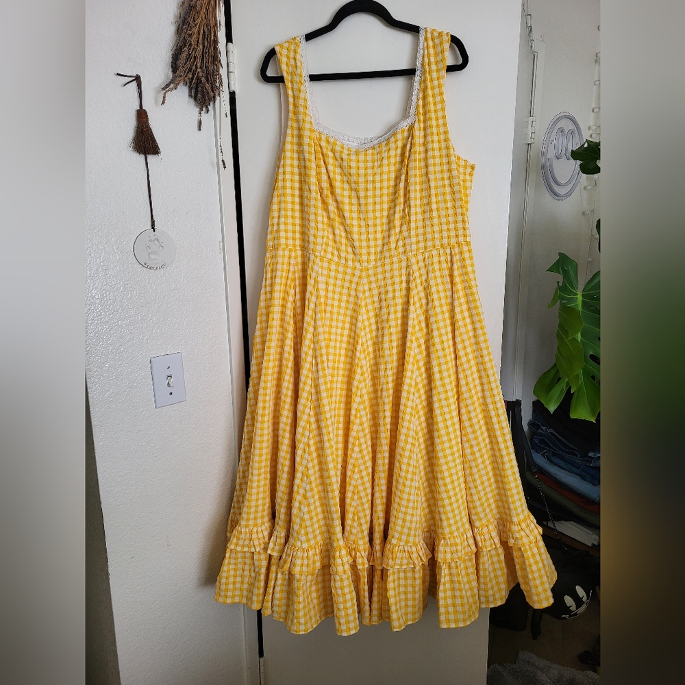 Jessakae plus size gingham dress